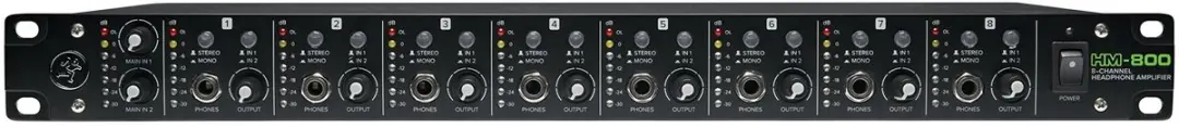 Mackie HM-800 Hoofdtelefoonversterker - Zwart - afbeelding 3 van 3