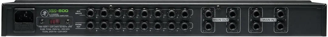 Mackie HM-800 Hoofdtelefoonversterker - Zwart - afbeelding 2 van 3