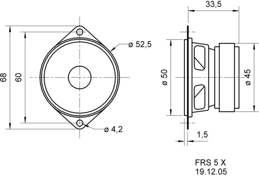Visaton FRS 5 X 2235 Breedband-luidspreker - Zwart - afbeelding 3 van 4