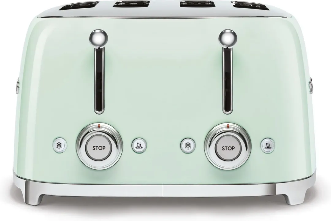 Smeg TSF03PGEU Broodrooster 4x4 - 2000W - Watergroen