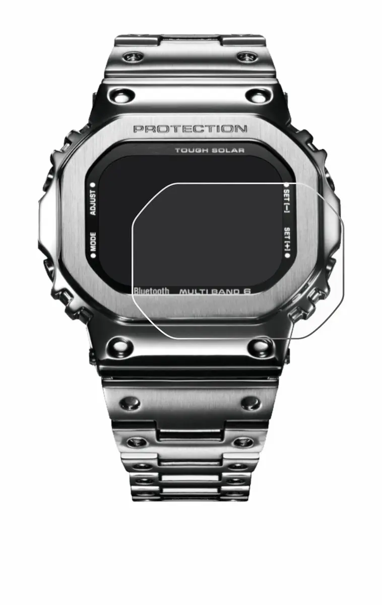 upscreen - Screenprotector voor Casio G-Shock GMW-B5000D-1ER - Folie Beschermfolie transparant - afbeelding 5 van 6