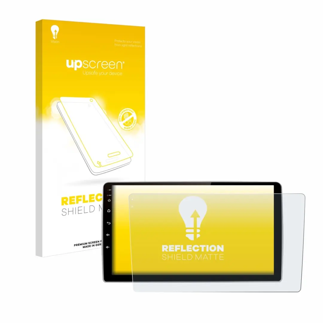 upscreen - Screenprotector voor Junsun V1 pro 9" - Folie Beschermfolie anti glare matte