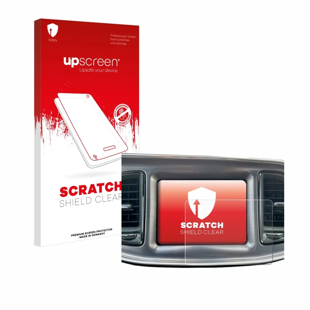 upscreen - Screenprotector voor Dodge Challenger Uconnect 8.4" 2015-2022 - Folie Beschermfolie transparant