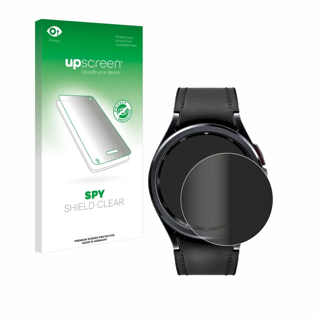 upscreen - privacy screenprotector voor Samsung Galaxy Watch 6 Classic (43 mm) - Folie Beschermfolie Blauwlichtfilter