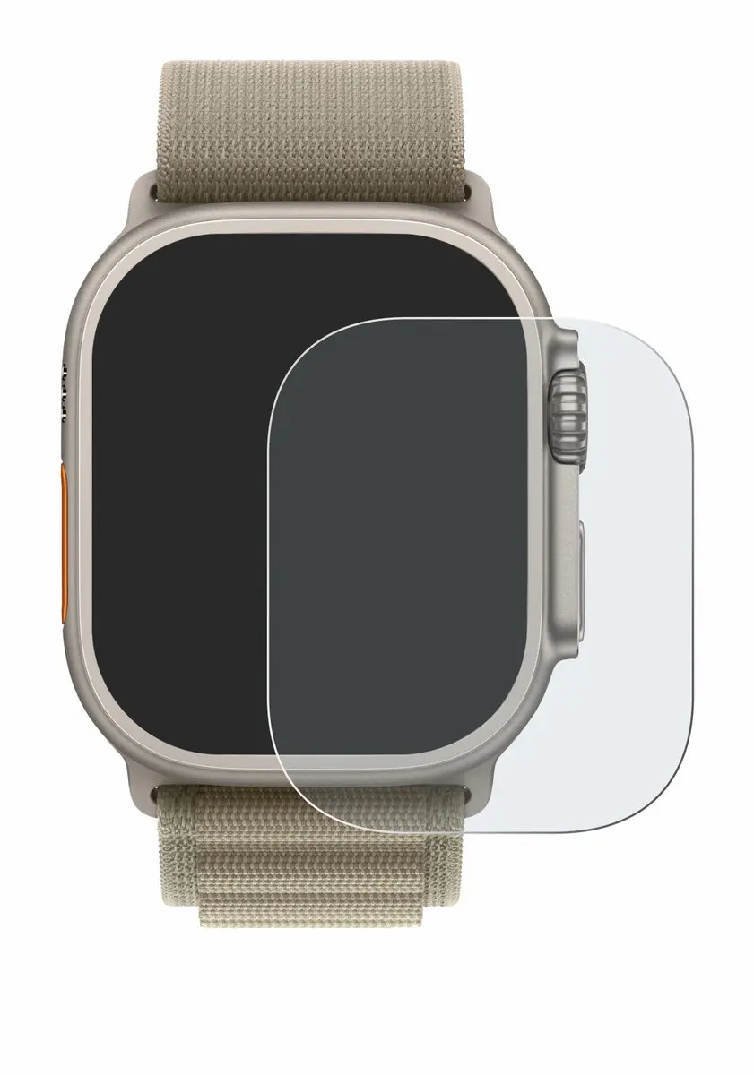 upscreen Apple Watch Ultra 2 Screenprotector 49mm - Mat - afbeelding 5 van 6