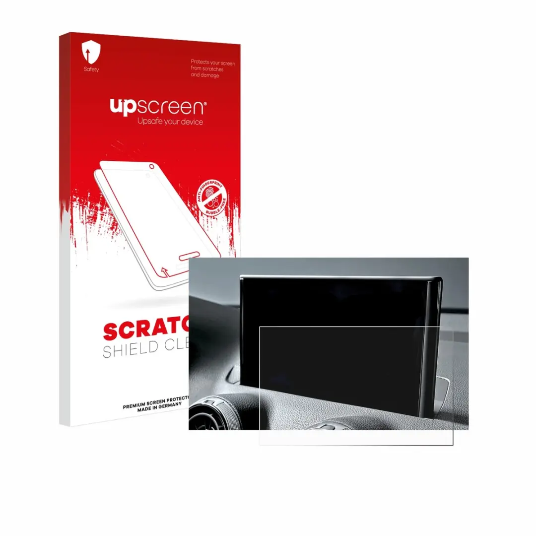 upscreen - Screenprotector voor Audi Q2 Facelift 2024 - Folie Beschermfolie transparant