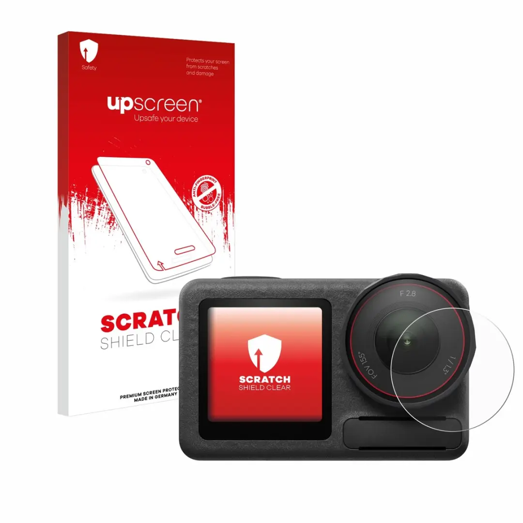 upscreen - Screenprotector voor DJI Osmo Action 5 Pro (Lens) - Folie Beschermfolie transparant
