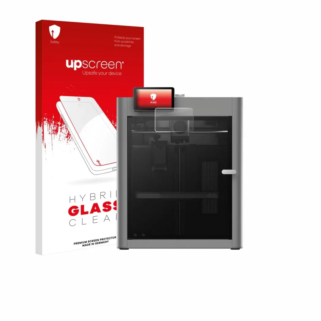 upscreen - Screenprotector voor Bambu Lab P2S 3D Printer - Folie Beschermfolie Beschermglas transparant
