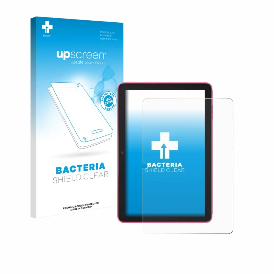 upscreen - Screenprotector voor Amazon Fire HD 8 2024 - Folie Beschermfolie transparant antibacterieel