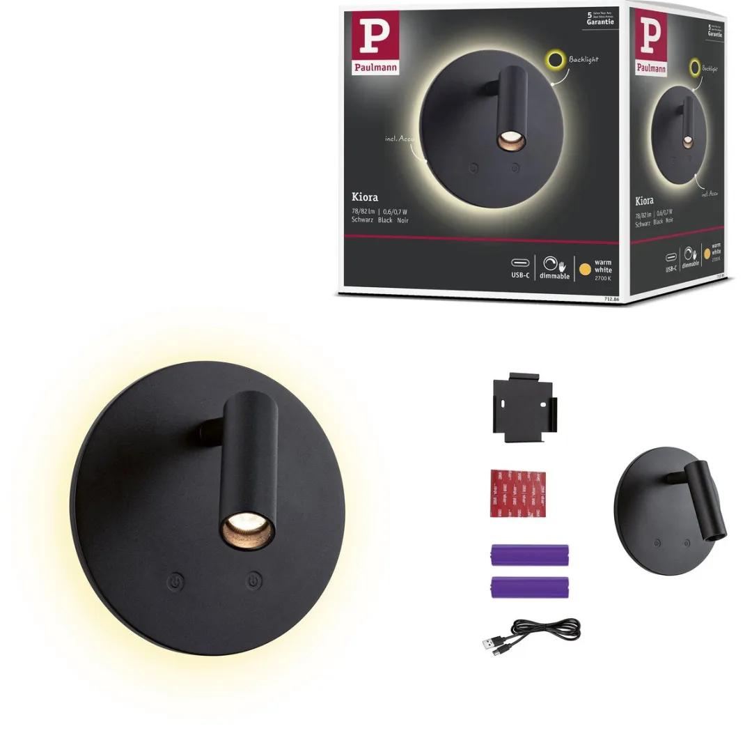Paulmann Kiora LED Wandlamp 2700K