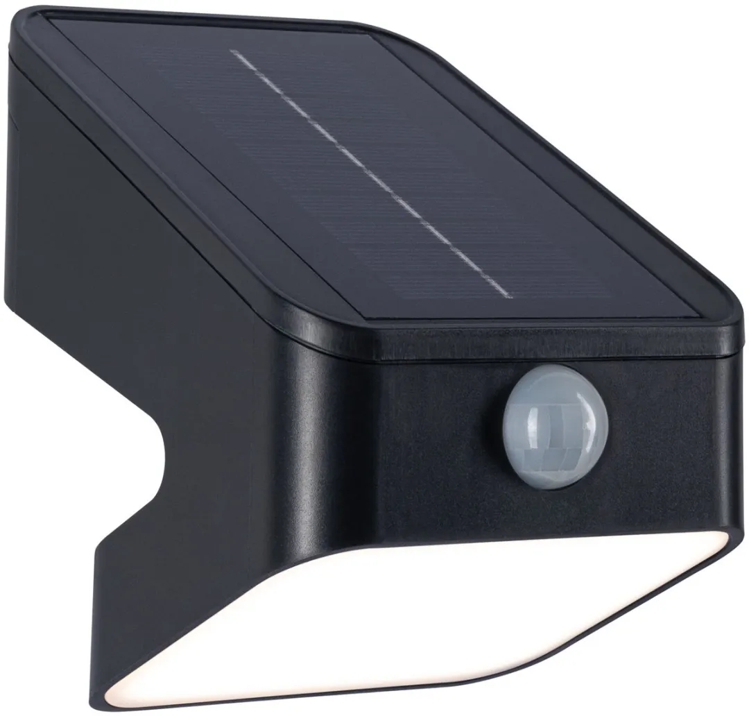 Paulmann Solar LED Wallwasher Lesly Schemergestuurd 5,5W 400lm - Antraciet