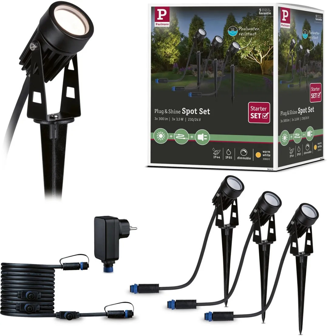 Paulmann Plug & Shine LED Tuinspots Warm Wit IP65