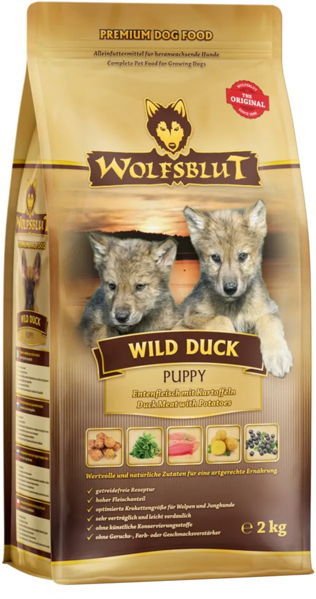 Wolfsblut Wild Duck Puppy - 3 x 2 kg - Voordeelverpakking