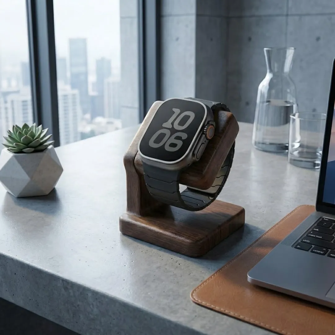 NUVEX Kolenzwart Siliconen Horlogebandje - Apple Watch 38-42mm
