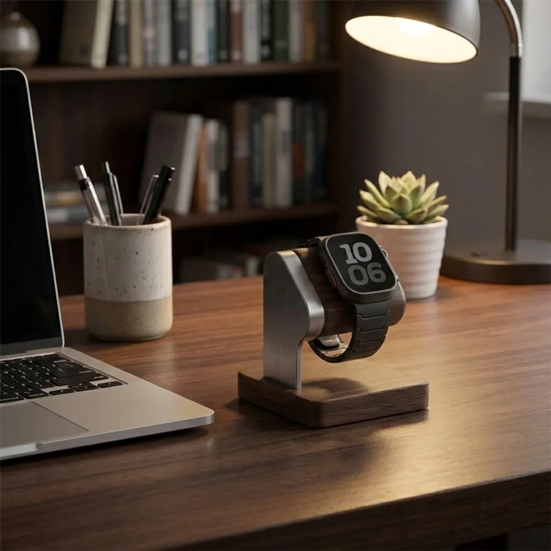 NUVEX Kolenzwart Siliconen Horlogebandje - Apple Watch 38-42mm