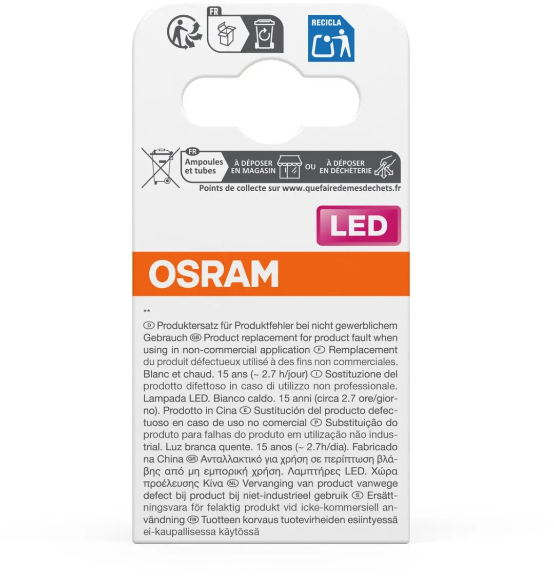 Osram LED STAR MR16 6.1W GU5.3 - Warm wit 2700K