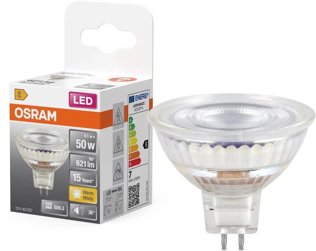 Osram LED STAR MR16 6.1W GU5.3 - Warm wit 2700K