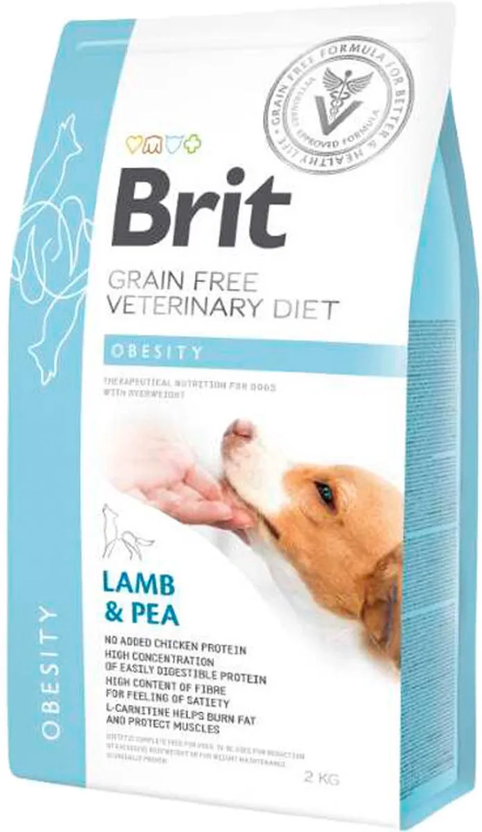 Brit Veterinary Diet Grain Free Obesity Hond 12kg