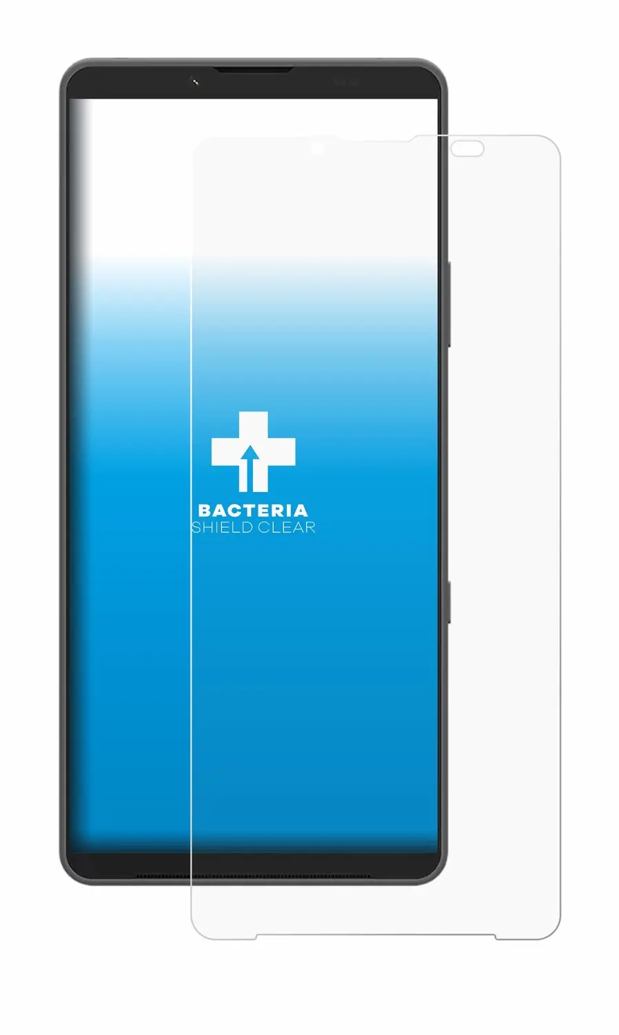 upscreen - Screenprotector voor Sony Xperia 10 VIII - Folie Beschermfolie transparant antibacterieel - afbeelding 6 van 6