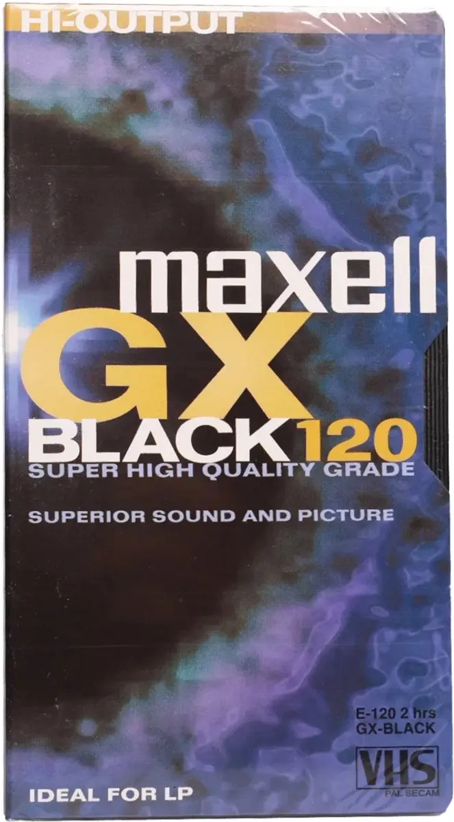 Maxell HGX Black-120 VHS professional high grade