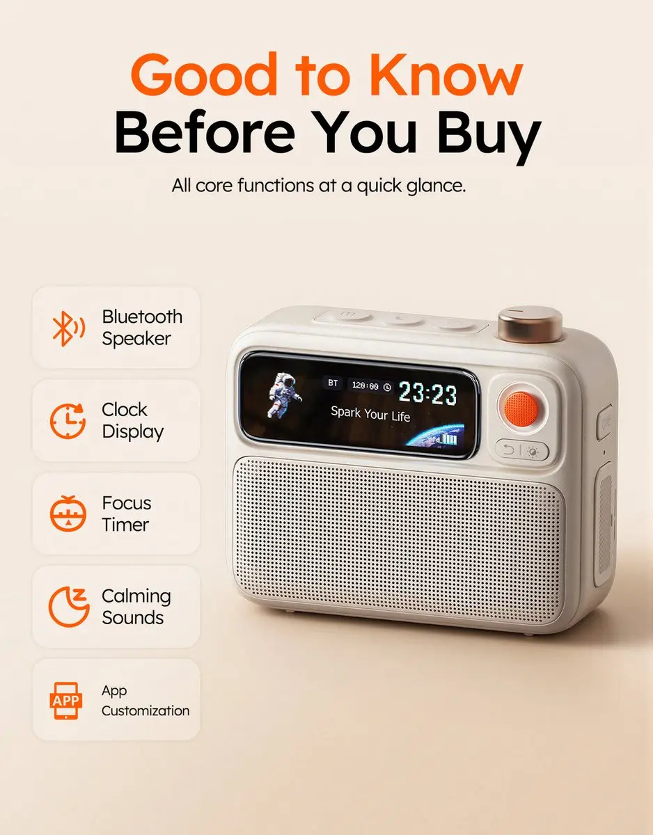Divoom FlowToo 90100058292 Bluetooth Speaker - Wit - afbeelding 6 van 6