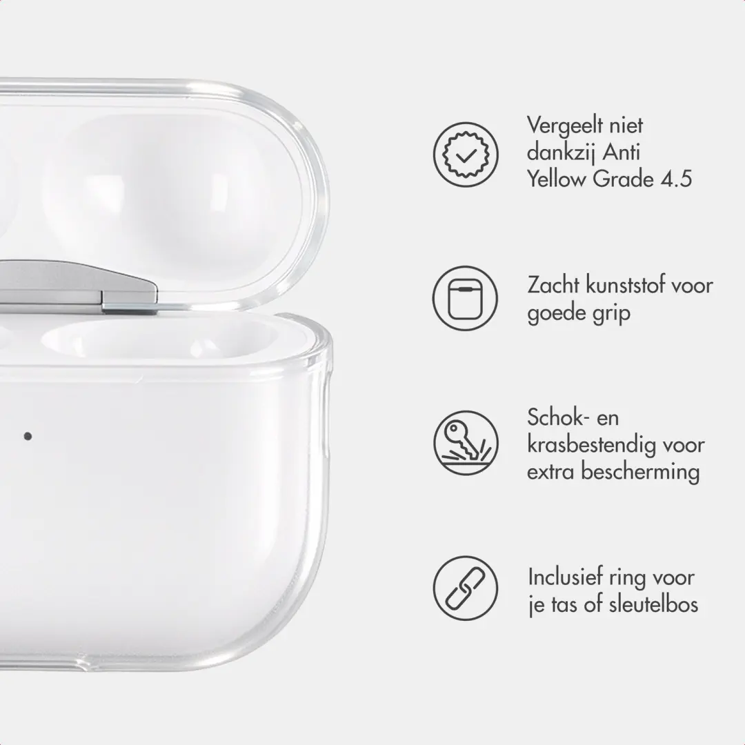 imoshion Clear Softcase AirPods Pro 2 - Transparant - afbeelding 2 van 6