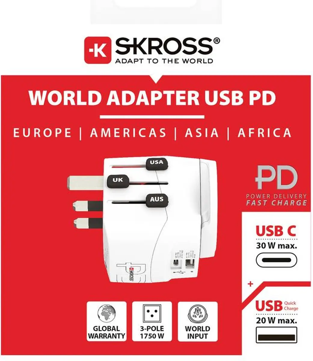 Skross PRO Light 1.302473 Reislader - Wit/Zwart - afbeelding 3 van 6
