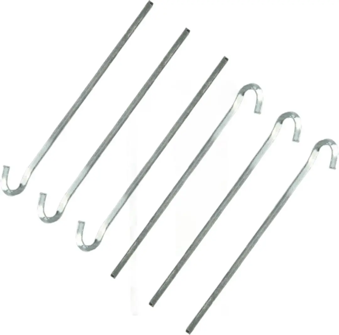 24x Stuks rotspennen/tentharingen metaal halfrond 22 cm