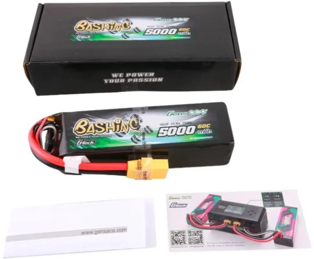 Gens Ace G-Tech GEA504S60X9GT Lipo Accu 5000mAh 14.8V 4S 60C - afbeelding 2 van 6