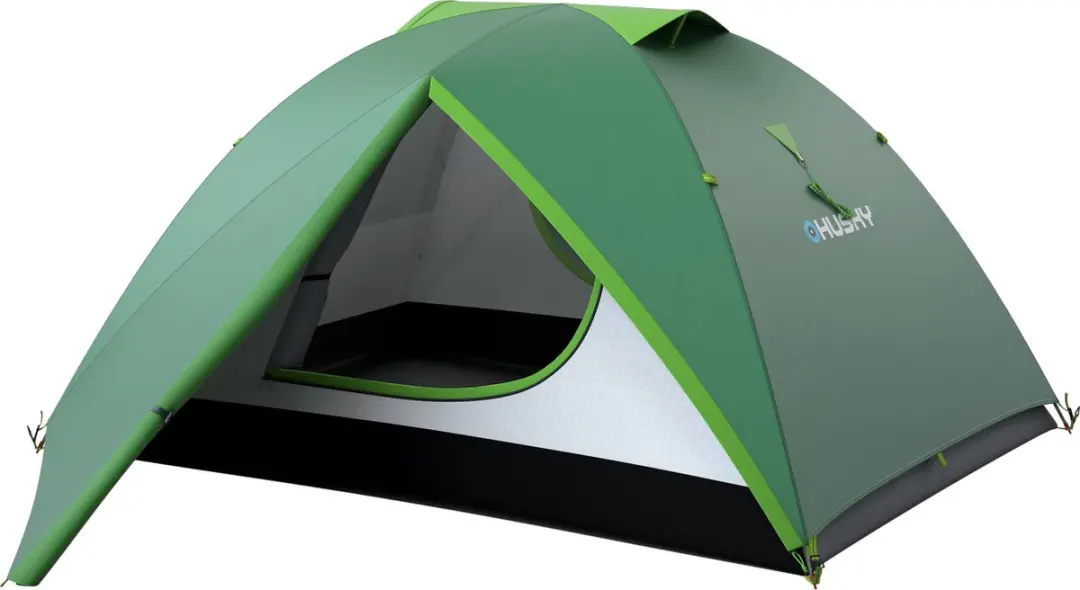 Husky Burton Tunneltent - 3 Persoons - Groen - afbeelding 2 van 6