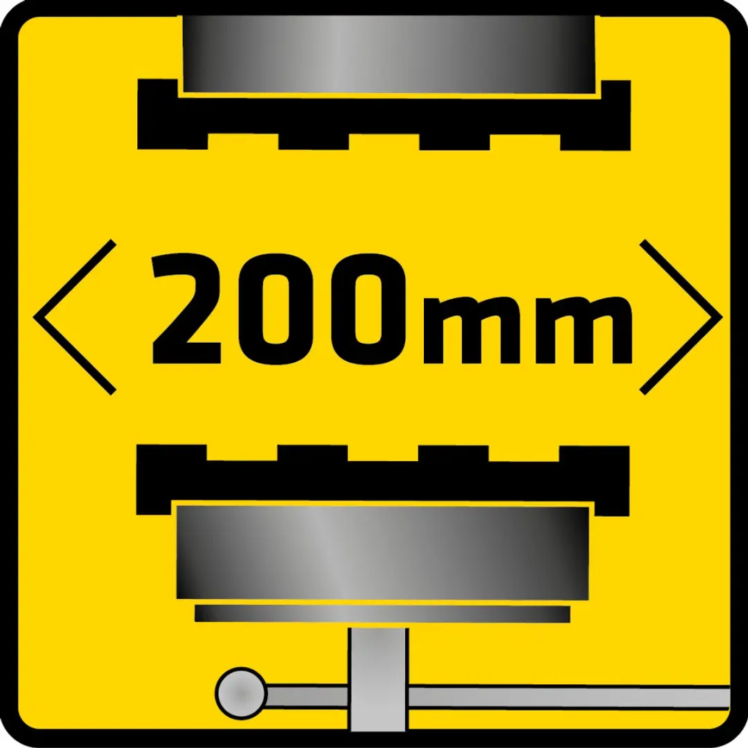 Topex 07A220 Draaibare Bankschroef - 200mm - afbeelding 3 van 6