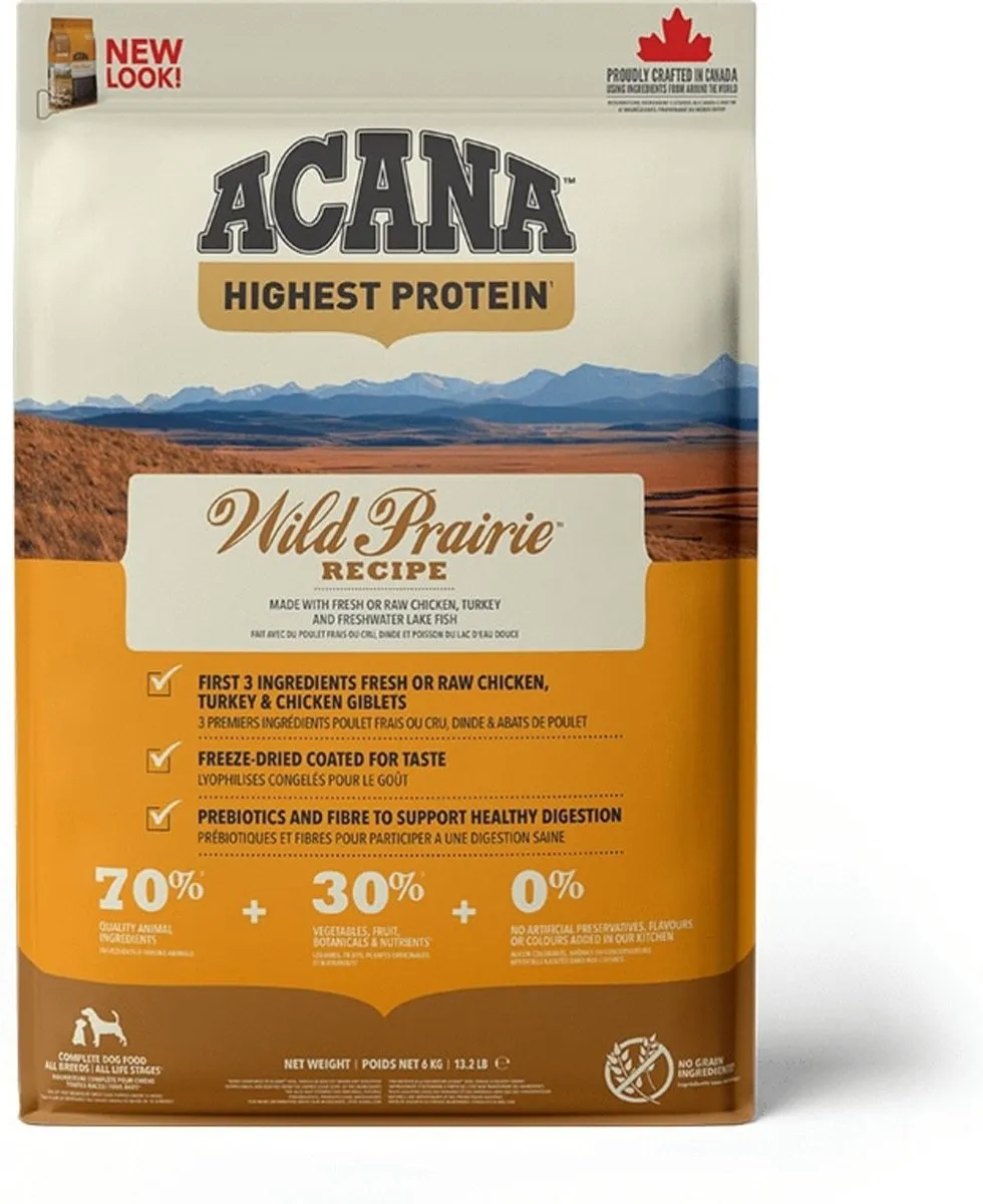 Acana Regionals Wild Prairie Dog Kip&Vis&Ei - Hondenvoer - 6 kg