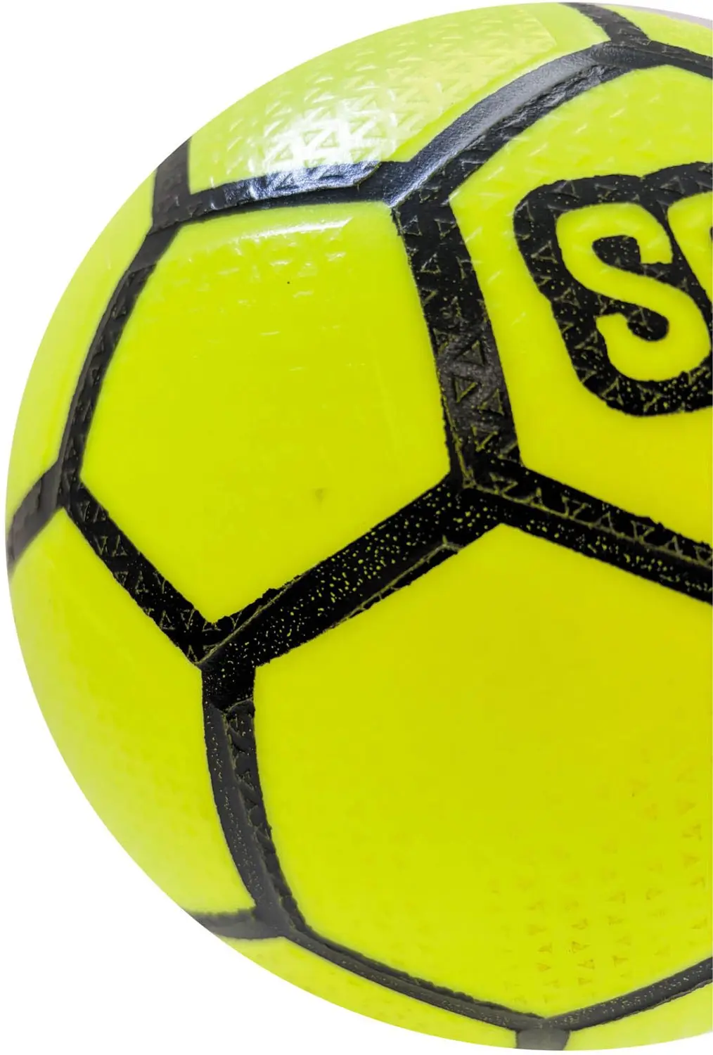 Mondo Sombrero PVC Voetbal 23cm - Maat 5 - Geel - afbeelding 2 van 3