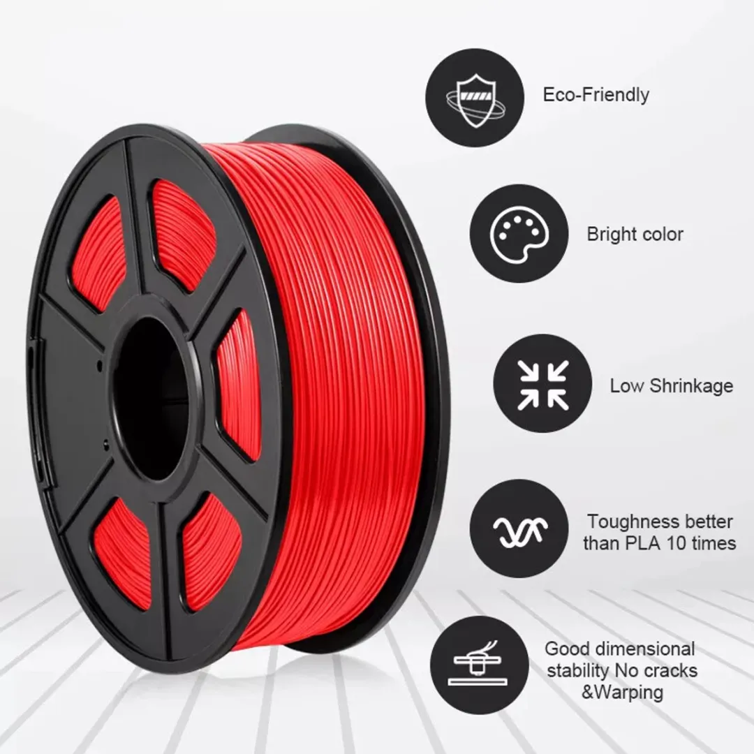 Sunlu PLA+ Filament 1kg - Rood - 1.75mm