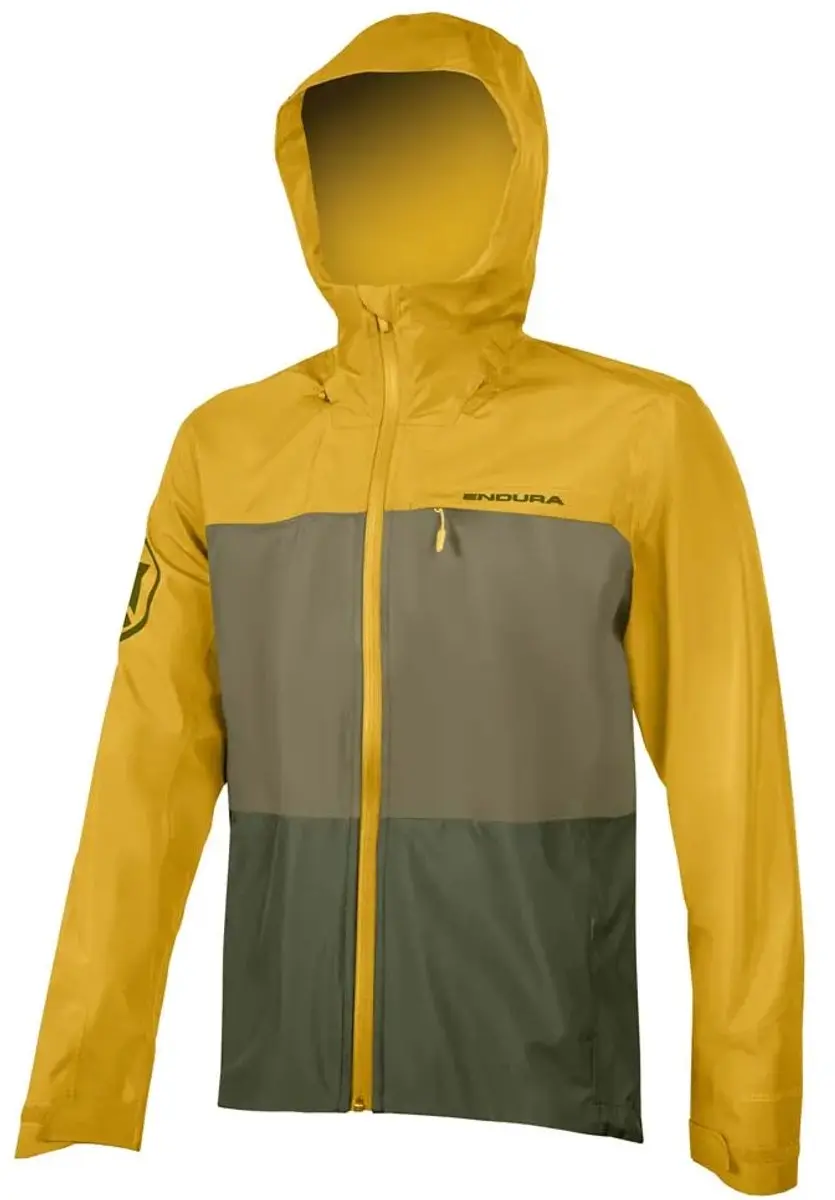 Endura Singletrack II Waterdichte Jas - Mustard Yellow - L - afbeelding 2 van 2