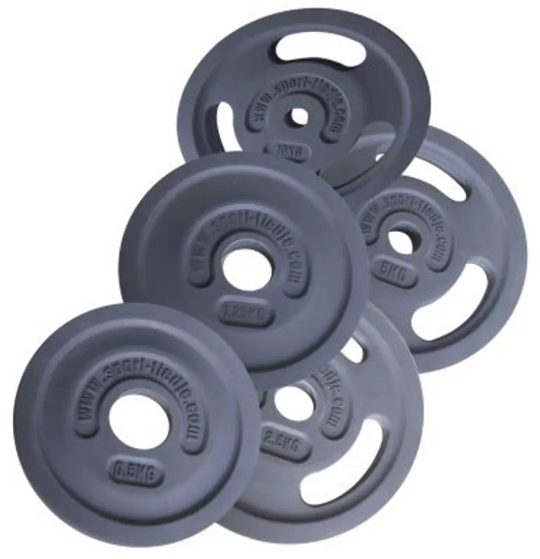 Sport-Tiedje gerubberde halterschijven Premium 10 kg