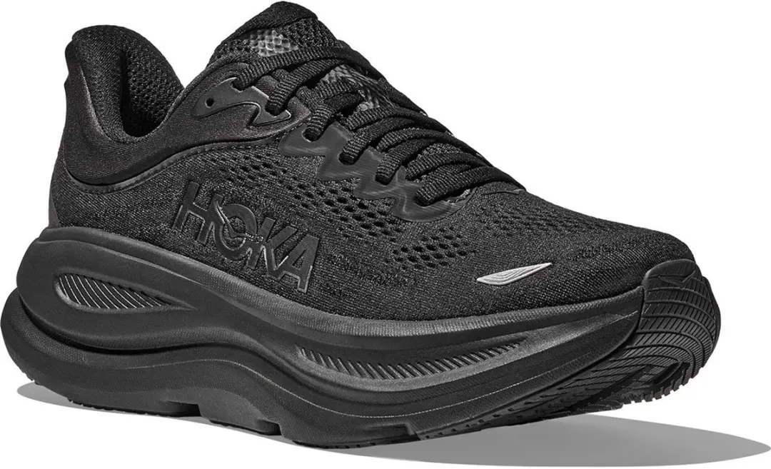 HOKA Bondi 9 Heren Hardloopschoenen - Zwart - afbeelding 2 van 6
