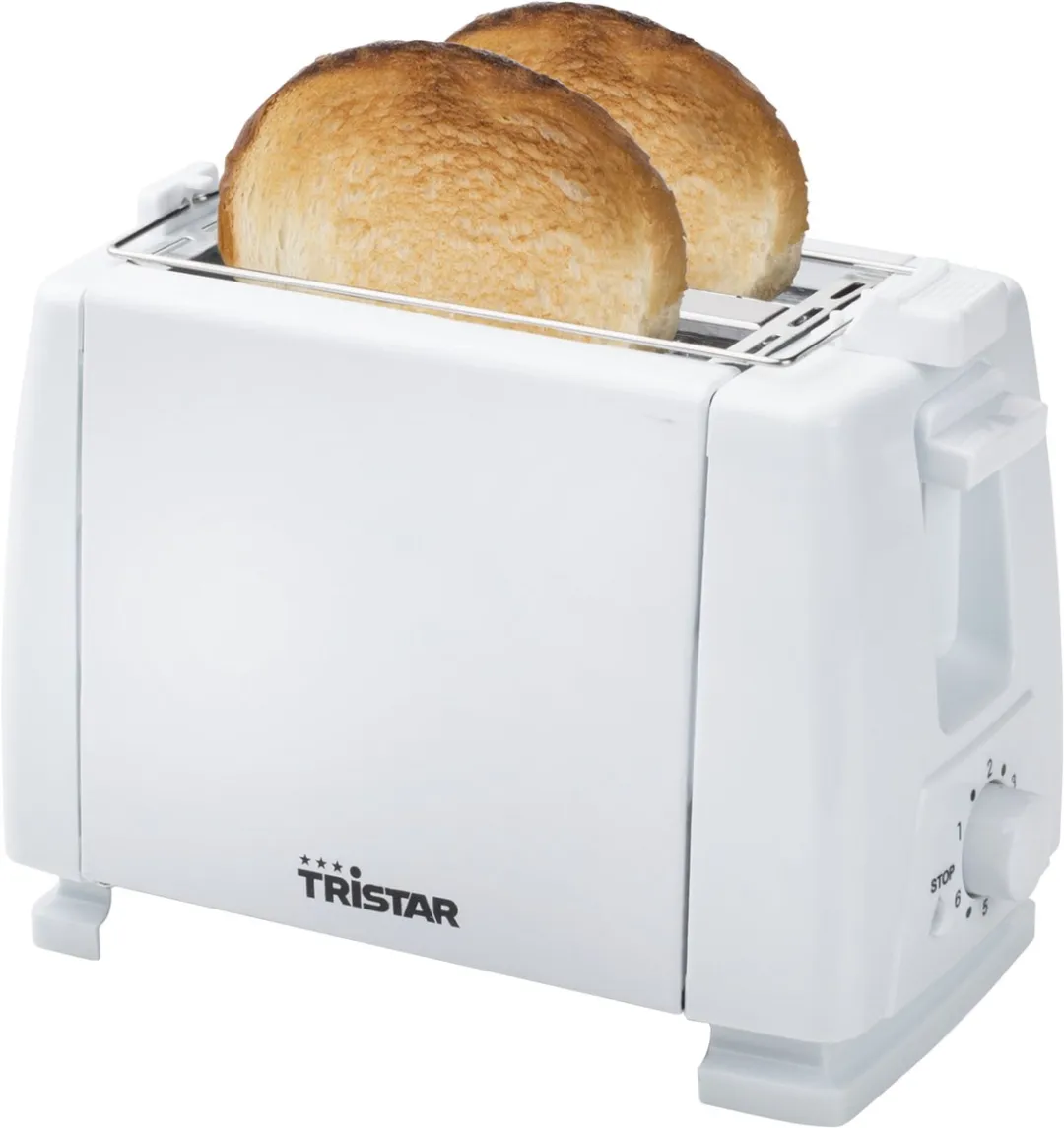 Tristar BR-1009 Broodrooster 750W - 2 Sleuven - Wit