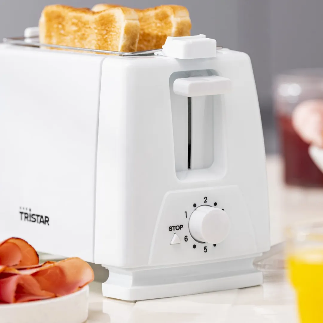 Tristar BR-1009 Broodrooster 750W - 2 Sleuven - Wit