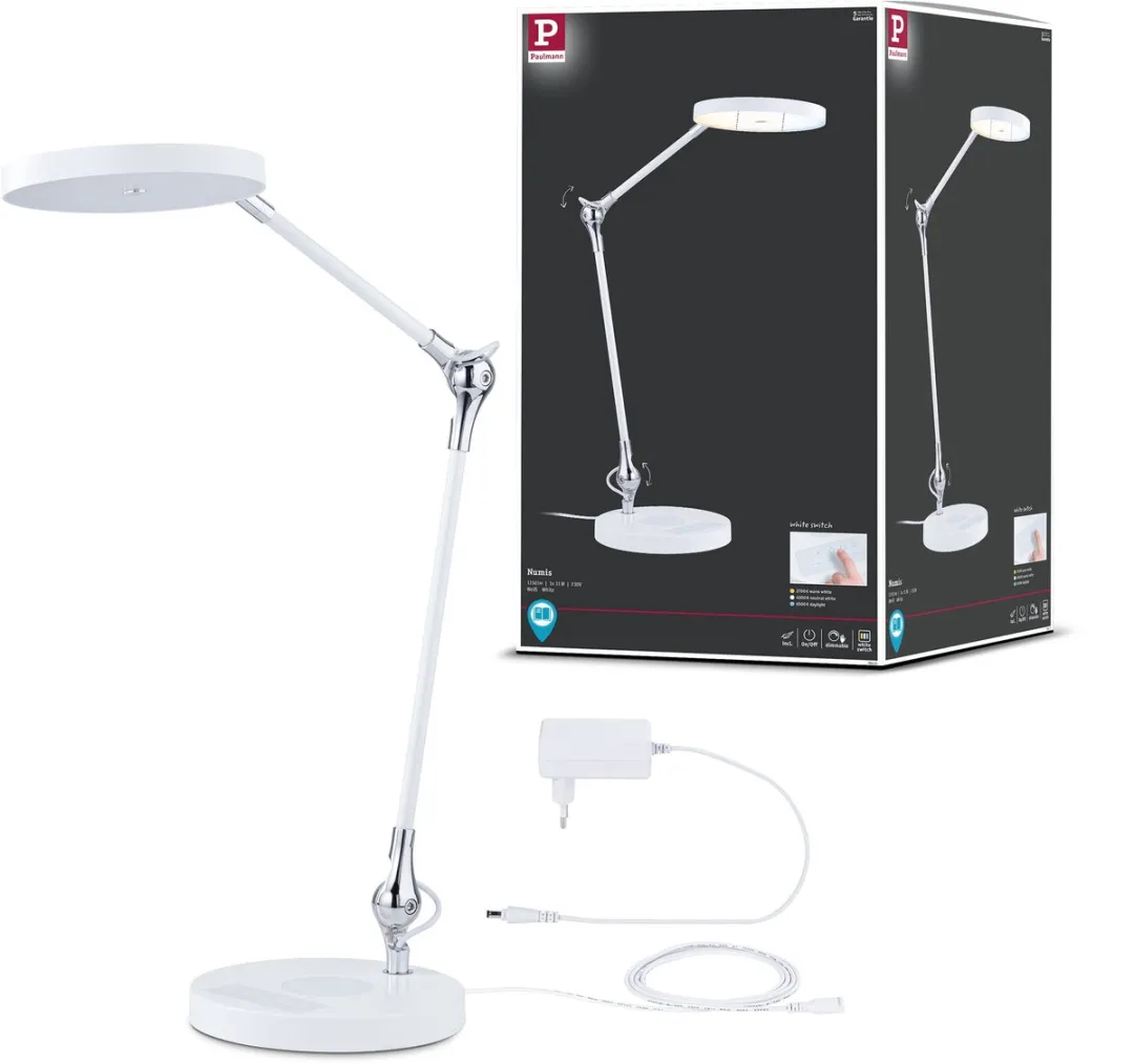 Paulmann LED Bureaulamp Numis White 1000lm - 11W