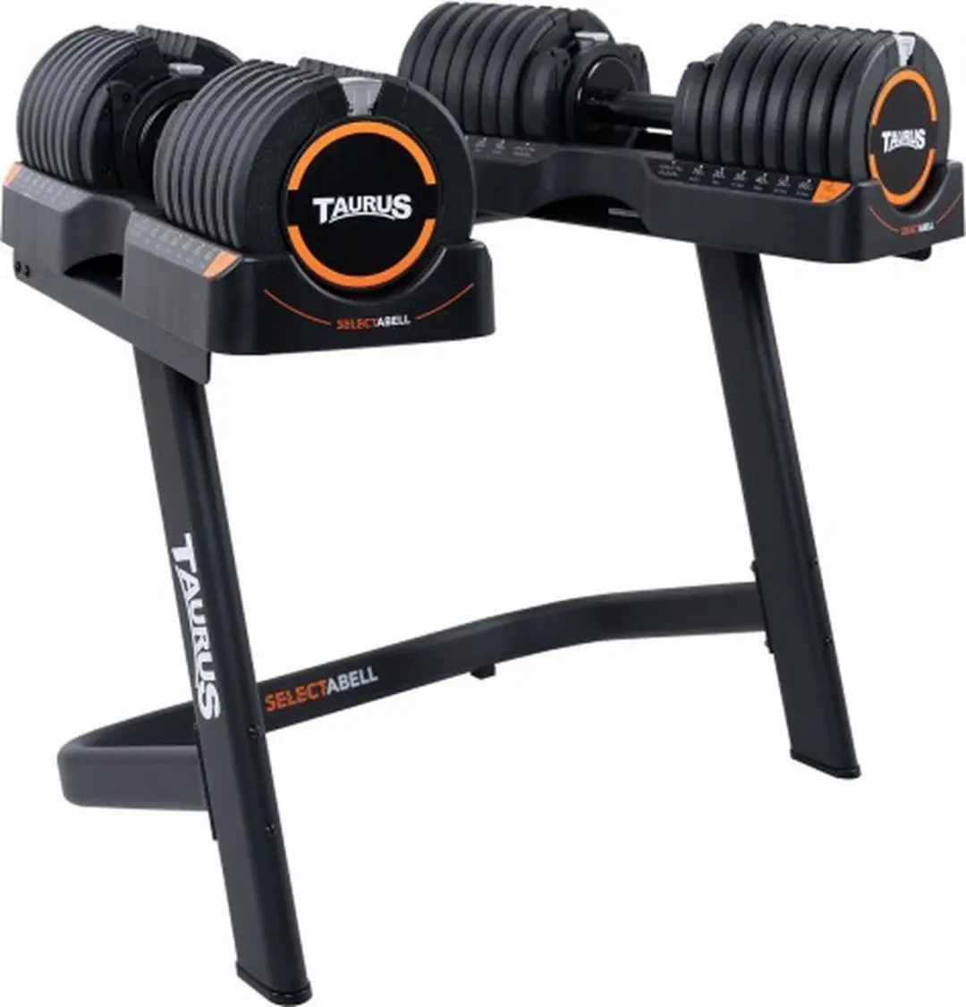 Taurus Selectabell Pro Verstelbare Halter 4,5 tot 35 kg 2 halters en een standaa