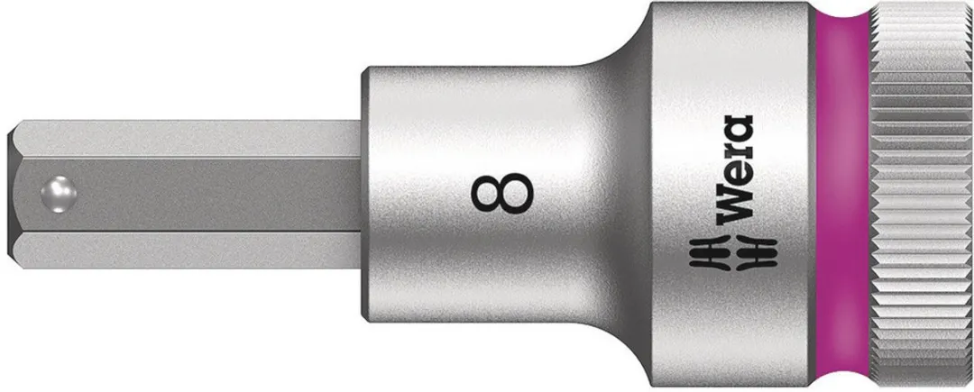 Wera 8740 C HF Binnenzeskant Zyklop Bitdop 1/2" - 8 x 60mm