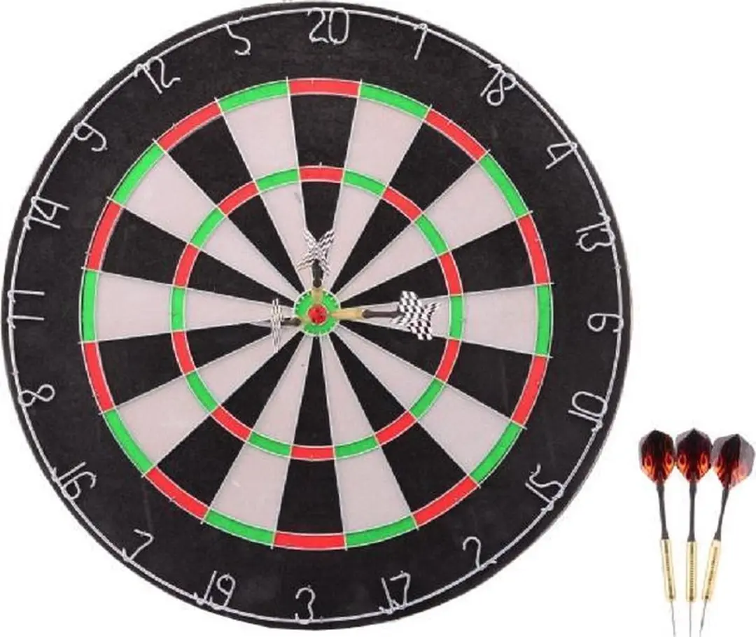 Benson Dartbord Ø45cm - Zwart - afbeelding 6 van 6