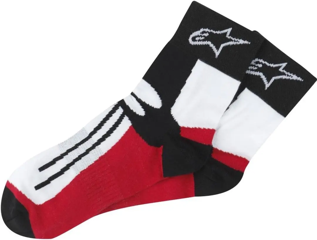 Alpinestars Road Racing Zomersokken - Zwart/Rood - afbeelding 2 van 2