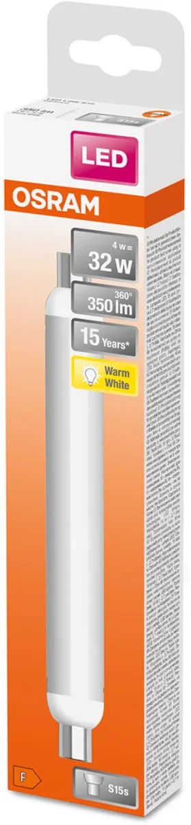 Osram LED Line S15 221mm 4W Warm Wit Mat - 350lm