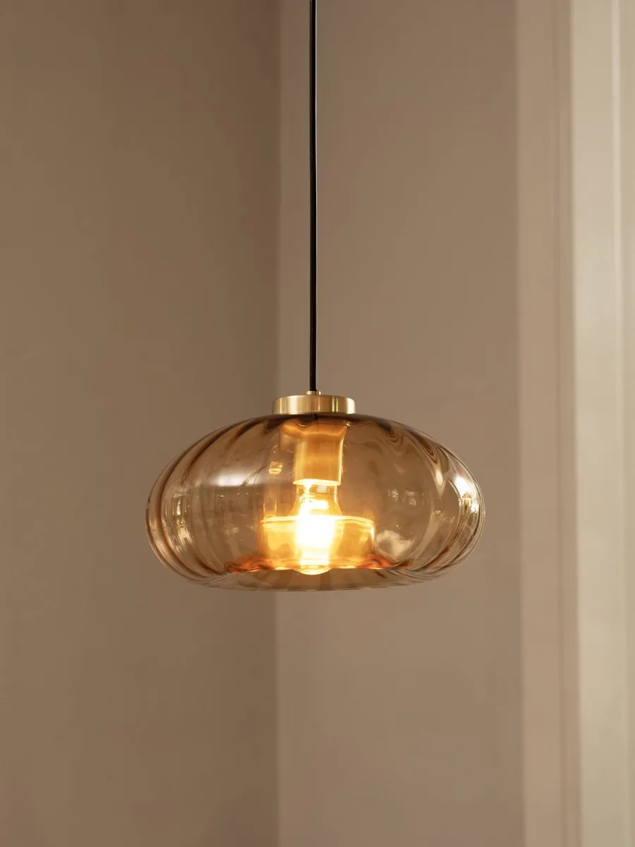 Osram Decor Goudglas Hanglamp E27 - 280mm - Amber/Goud - afbeelding 6 van 6