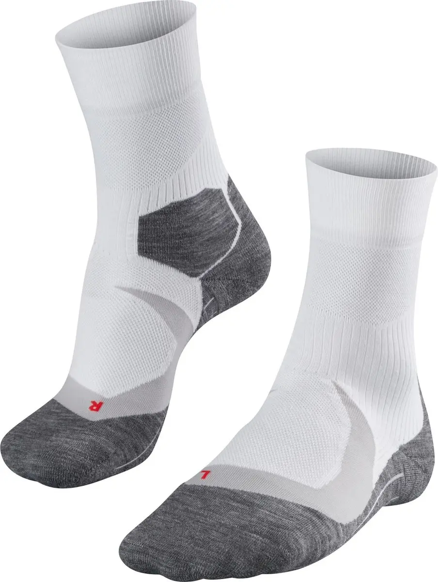 FALKE RU4 Endurance Cool Hardloopsokken anti blaren, anti zweet functioneel garen sportsokken heren wit - Maat 44-45