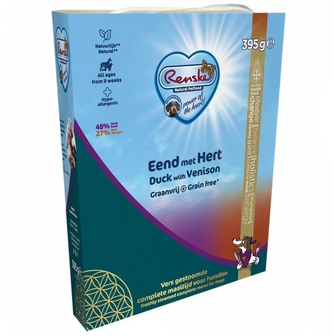 Renske Vers Gestoomd Vlees Eend met Hert Graanvrij - 10 Stuks