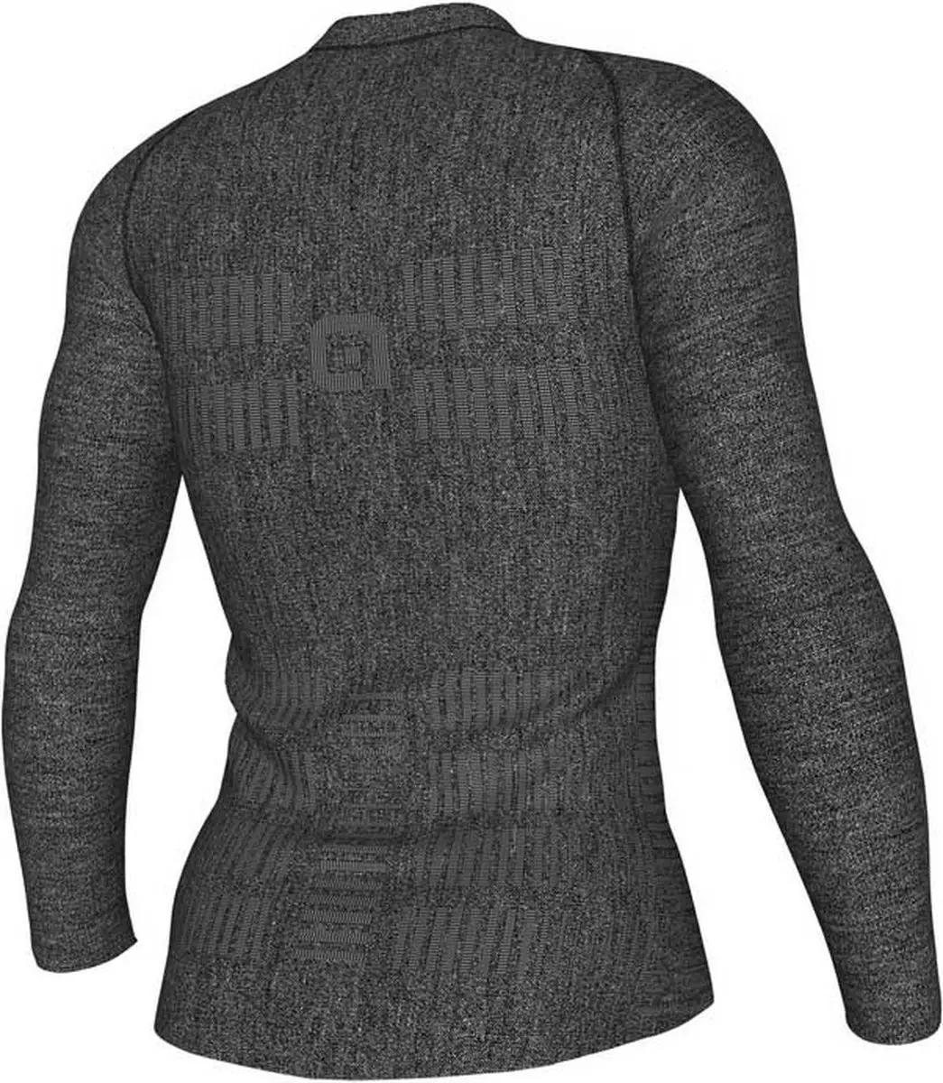 Alé Seamless Wool Ondershirt Lange Mouwen - Grijs - L/XL - afbeelding 2 van 6