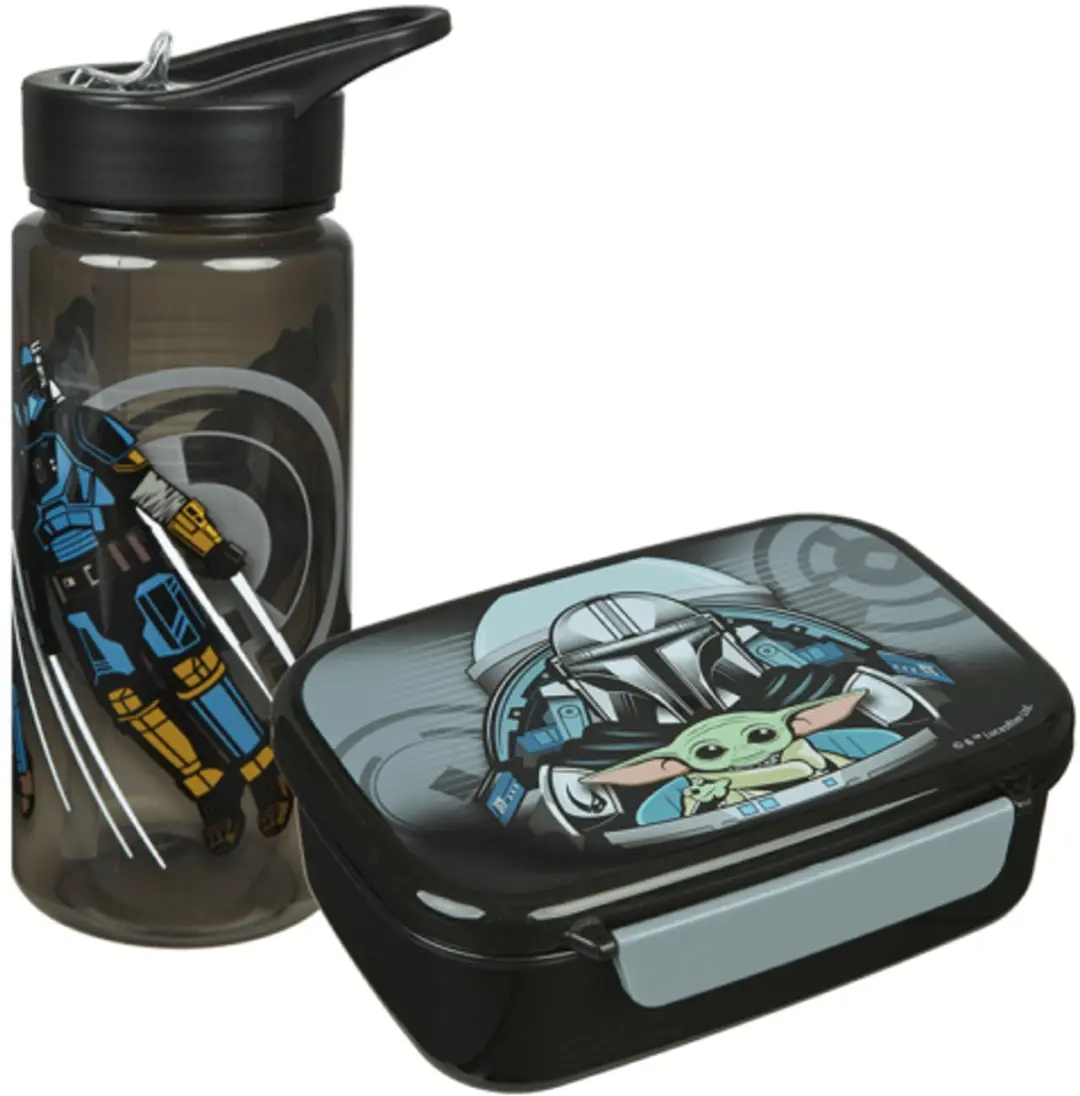 Star Wars Mandalorian Bidon - 500ml - Zwart - afbeelding 6 van 6